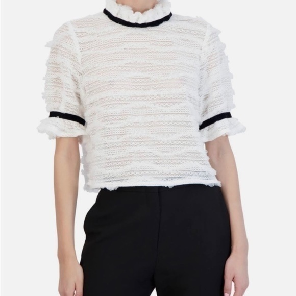 NWT BCBG Maxazria black and white top size XS - Picture 11 of 13